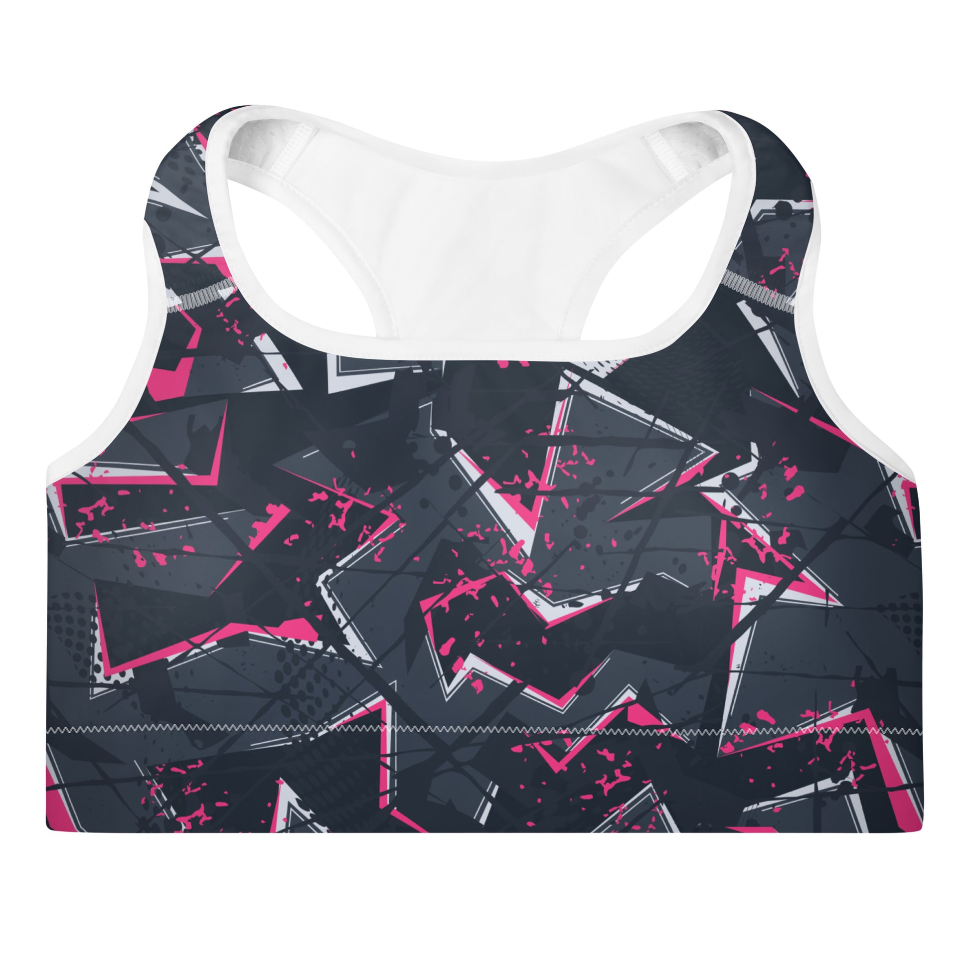 Superior Player Pink Bolt Padded Sports Bra – Be Balla Clothing