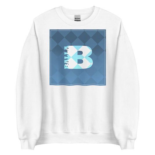 Balla Checkered Tranquil Blue Unisex Sweatshirt